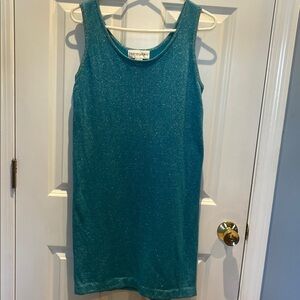 Bloomingdale’s petite Sparkling Blue Mini Dress